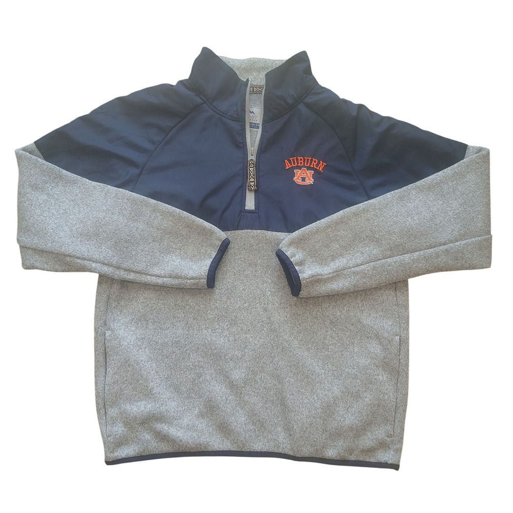 Summit Sportswear Auburn Tigers Quarter Zip Fleece Pullover Men's‎ Large